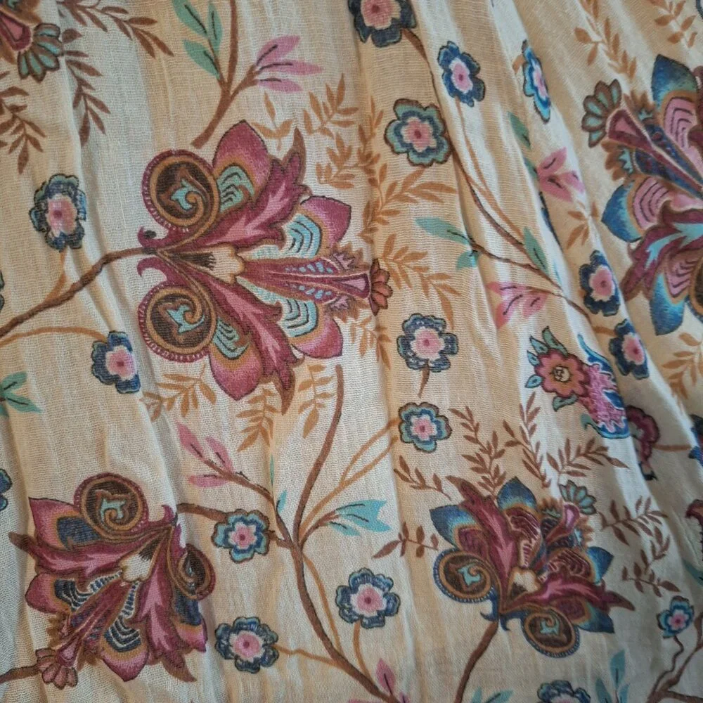 Denim & Supply Ralph Lauren gypsy high low pink mauve blue floral skirt small - Picture 4 of 4